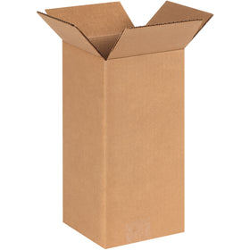 Ship tall items efficiently with our 6x6x12 ECT-32 kraft corrugated boxes. End-loading design eliminates insertion hassles while strong single-wall construction handles demanding warehouse conditions. Bundle of 25 ships flat to maximize freight efficiency and reduce storage costs.