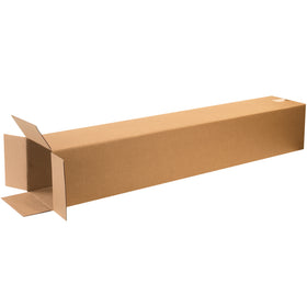 Ship tall items with confidence using our 8x8x48 ECT-32 kraft corrugated boxes. End-loading design enables fast, efficient packing of rods, trophies, and shelving units. Bundle of 20 ships flat to maximize your warehouse space and reduce freight costs.