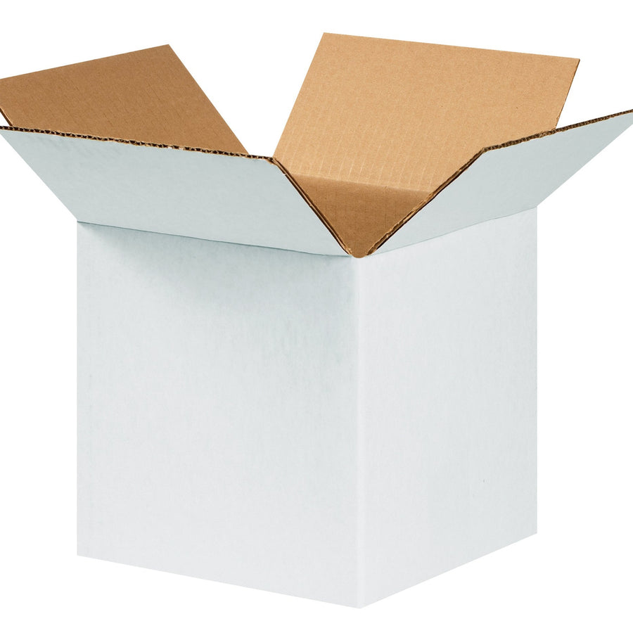 8x8x8 ECT-32 White | Bundle Corrugated Shipping Boxes 25-Pack 888W