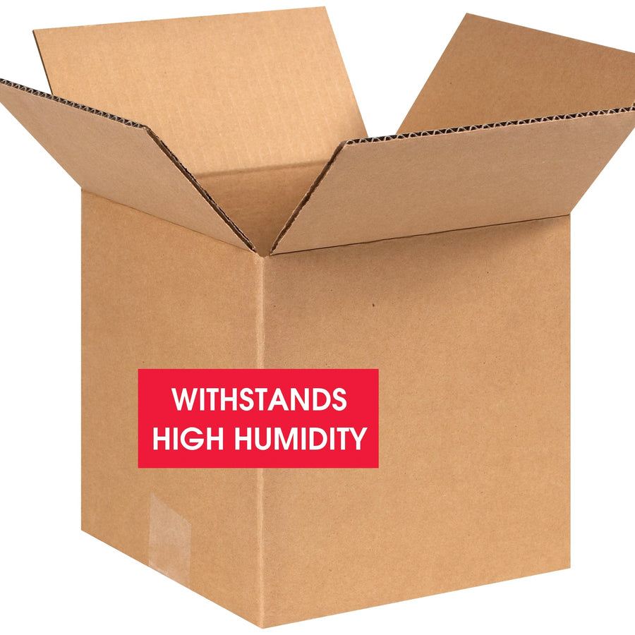 8x8x8 W5c 250# Weather-Resistant Corrugated Boxes 25-Pack 888W5C
