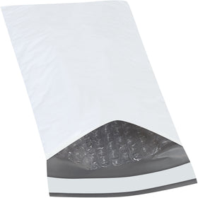 10x5 Bubble Lined Poly Mailers 2 Mil White - 250 Case Pack