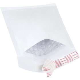 8x4 #000 White Self-Seal Bubble Mailers - Lightweight Cushioned Protection, 25 Pack