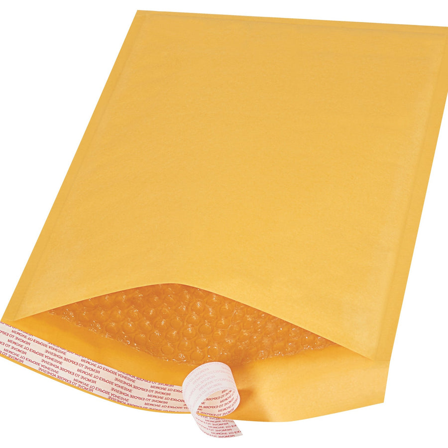 9.5x14.5 #4 Kraft Self-Seal Bubble Mailers 25-Pack B857SS25PK - alias listing