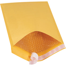 Ship fragile items with confidence using our #5 kraft self-seal bubble mailers, featuring 3/16" high slip bubble lining for superior cushioning and product protection. Golden kraft paper exterior with peel-and-stick tamper-evident closure ensures secure delivery every time. Case of 70 mailers delivers cost-effective protection for e-commerce packers and lightweight product shippers.