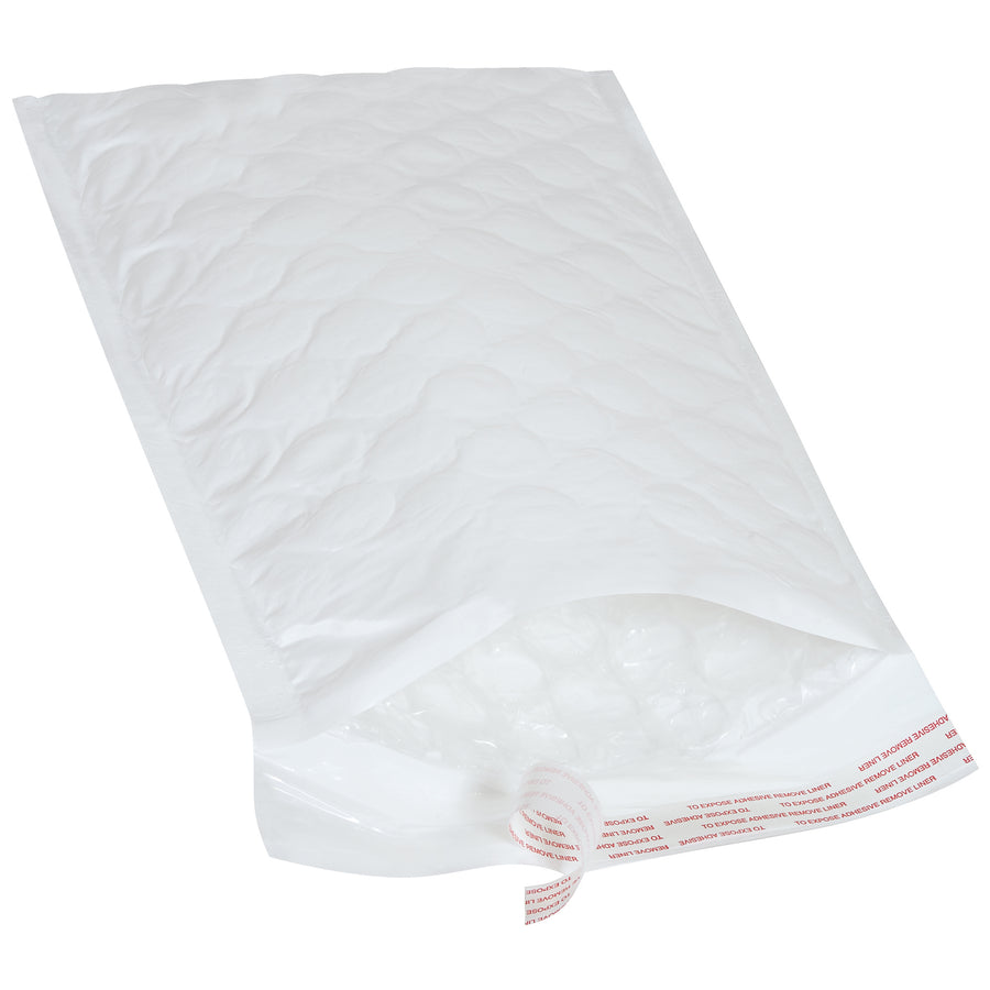 Jiffy Tuffgard Extreme® bubble lined poly mailers deliver twice the protection of standard mailers in a lightweight, cost-effective design. Each 7.25" x 12" self-seal mailer features 5/16" bubble cushioning ideal for phones, jewelry, and fragile electronics. Ships case of 50.