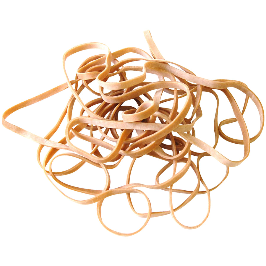 Keep trash liners securely in place with these 1/4" x 14" rubber trash can bands. Each case contains 225 durable rubber bands designed to prevent liner slippage and reduce waste management downtime. Ideal for industrial facilities, commercial kitchens, and warehouses seeking reliable, affordable liner retention.