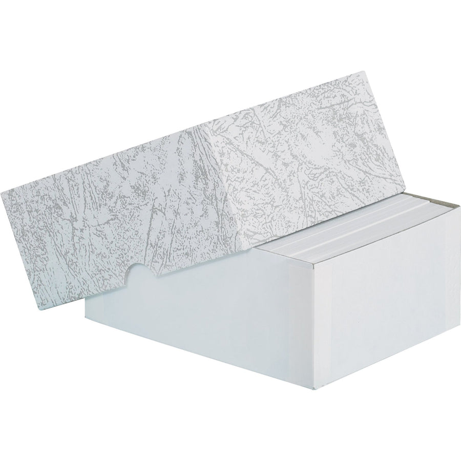 4 3/4 x 3 1/2 x 2 in Gray Leatherette Set-Up Cartons 100/Case BC3