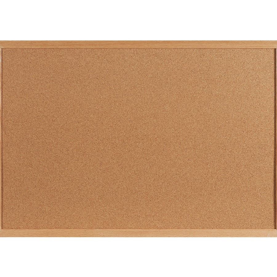 4 ft x 3 ft Natural Cork Bulletin Board with Oak Frame 1 Each BCW4836