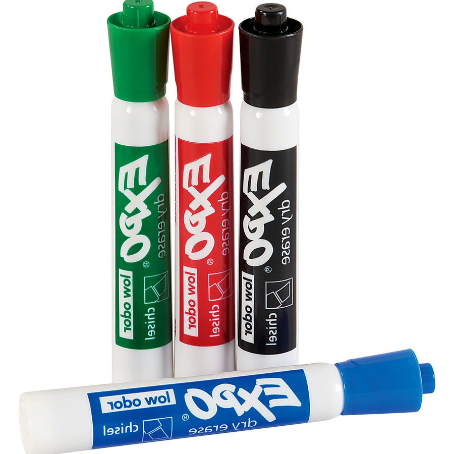 Expo Assorted Chisel Tip Dry Erase Markers 4-Pack BDEMARKER