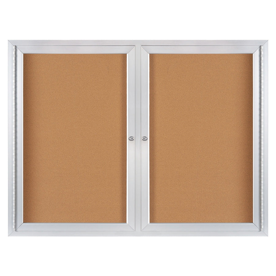 4x3 Enclosed Cork Board Aluminum Frame 1 Each BECA4836