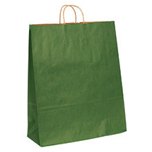 16x6x19.25 Green Tinted Shopping Bags