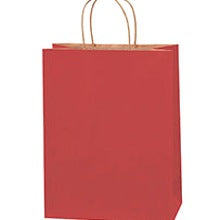 10x5x13 Red Tinted Shopping Bags BGS117R - alias listing