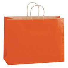 16x6x12 Orange Tinted Shopping Bags BGS118O - alias listing