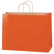 16x6x12 Orange Tinted Shopping Bags