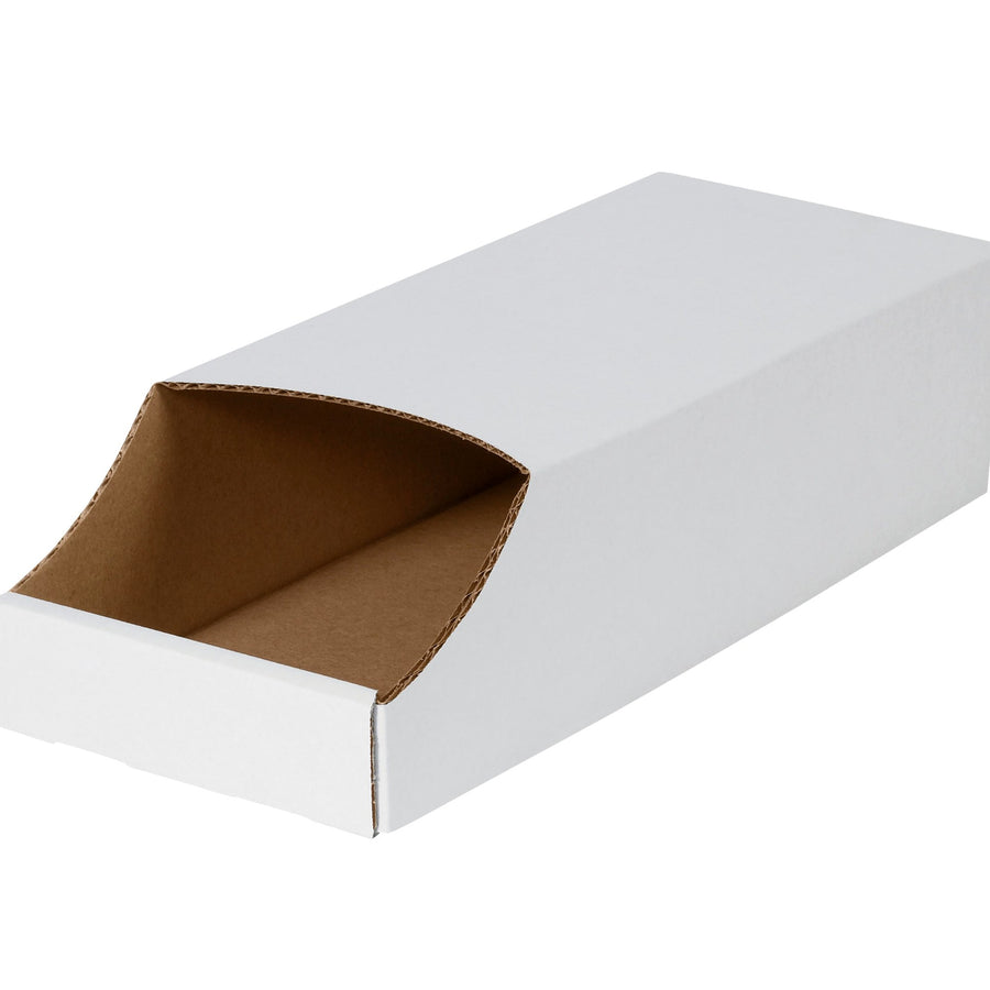 8 x 18 x 4 1/2 in White Corrugated Shipping Boxes 50-Pack BINB818