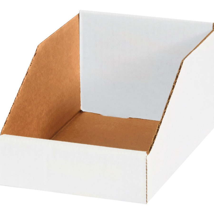6x9x4.5 ECT-32-B White Corrugated Bin Boxes 25-Pack BINBIN69