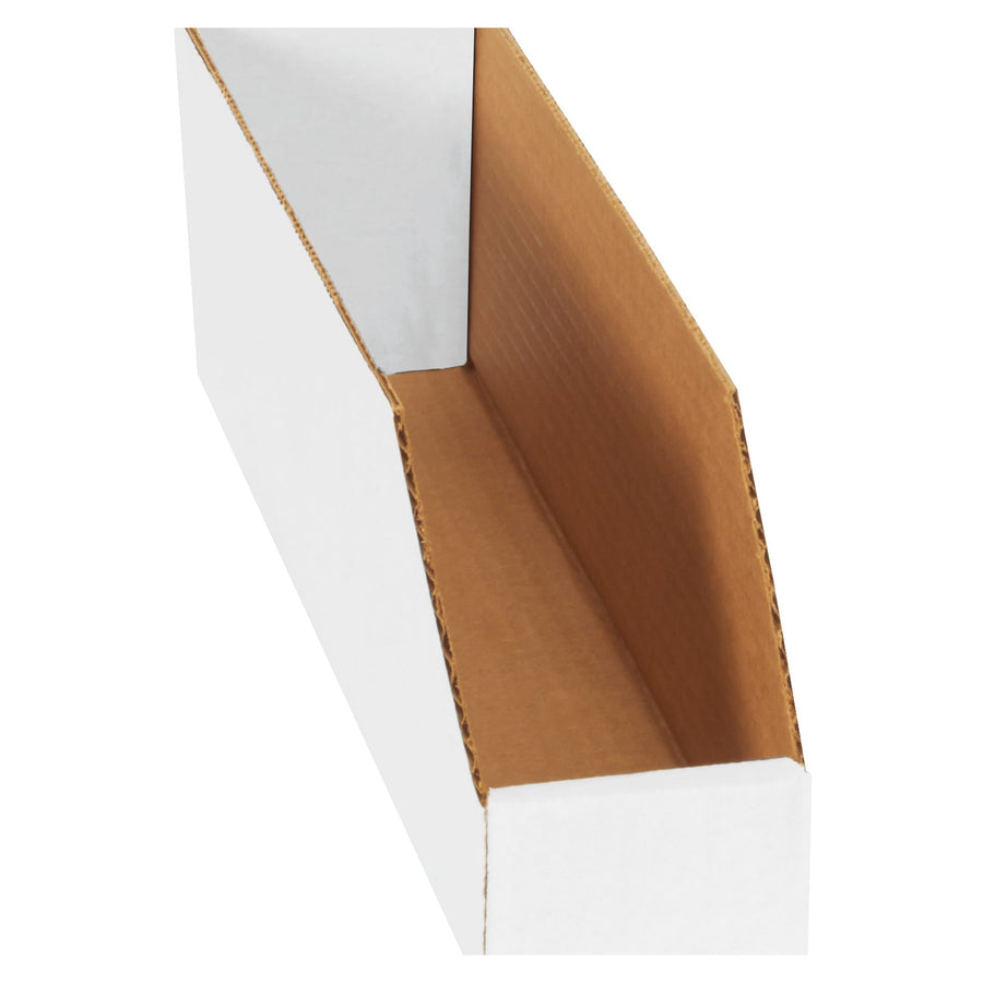 18x3x4.5 White Corrugated Bin Boxes 25-Pack BINBWZ318