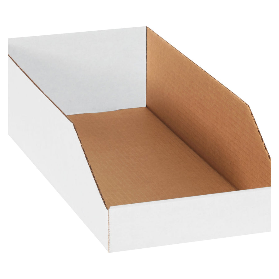 8 x 18 x 4 1/2 in White Corrugated Shipping Boxes 50-Pack BINBWZ818