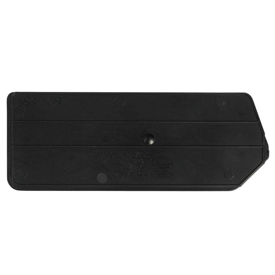 6 5/8 x 2 3/4 in Black Plastic Bin Dividers 6/Case BIND103