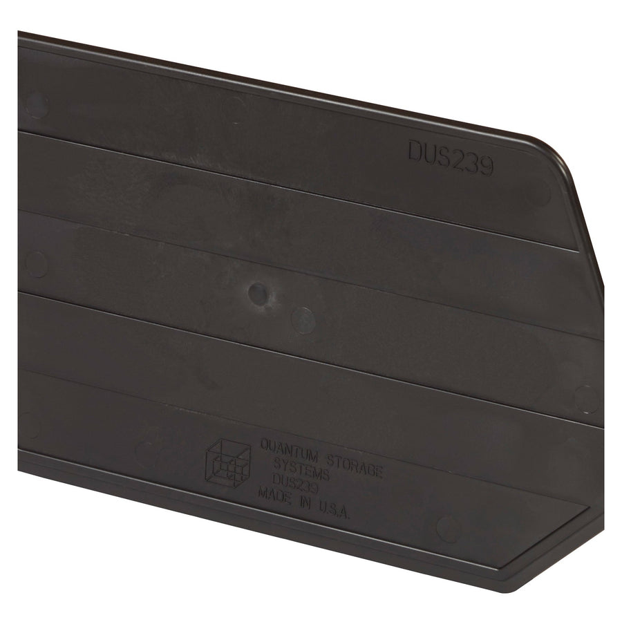 9 7/8 x 6 3/4 in Black Plastic Bin Dividers 6/Case BIND104