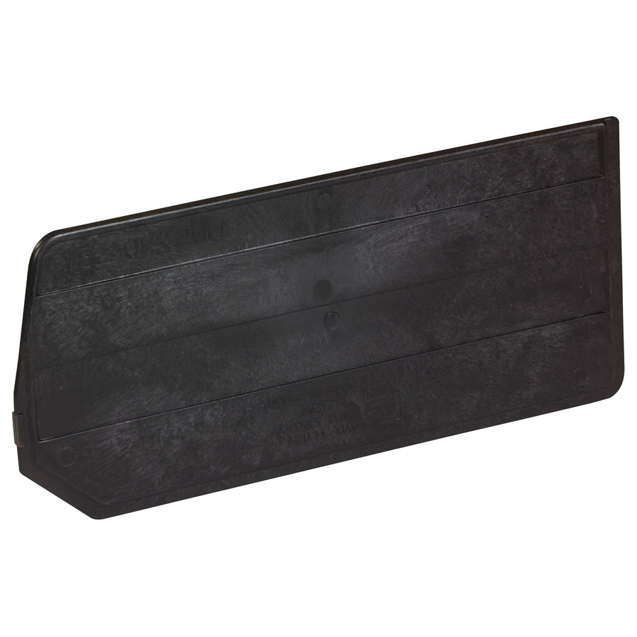 10 1/8 x 4 3/4 in Black Plastic Bin Dividers 6/Case BIND105