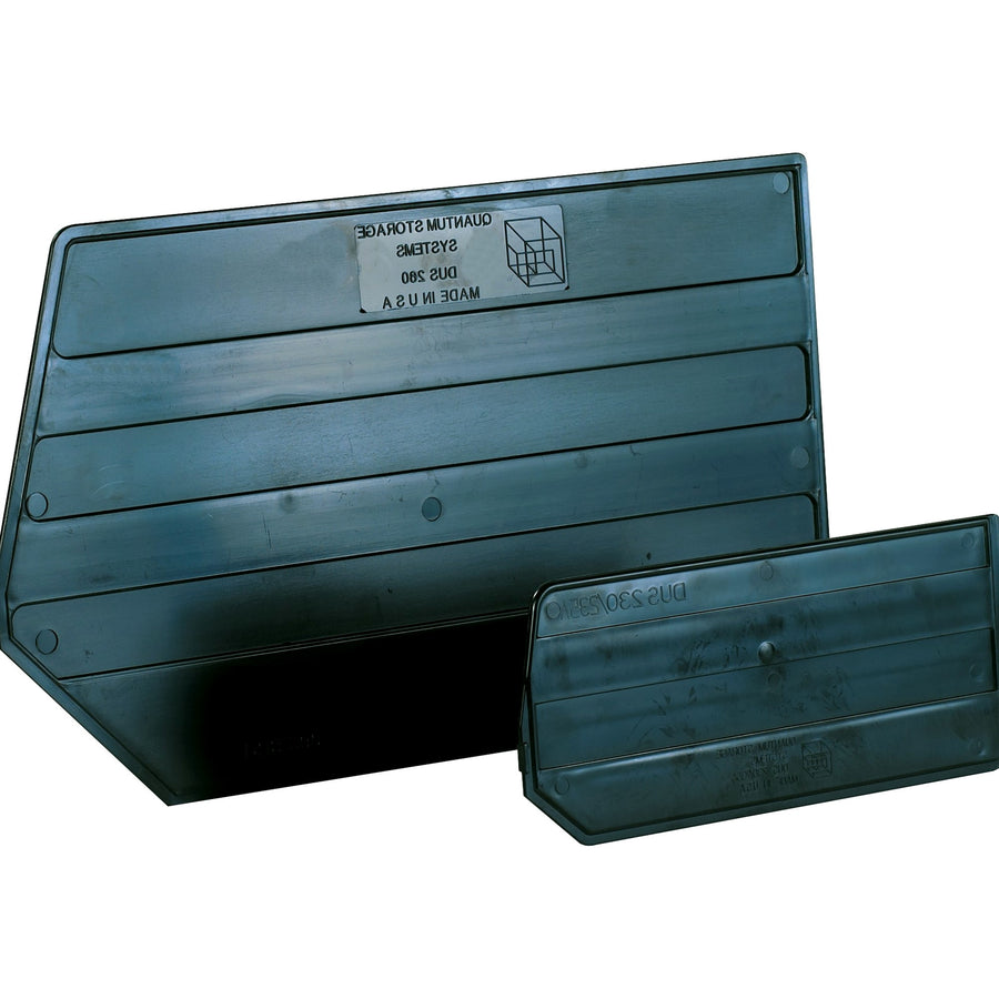 10 1/8 x 3 3/4 in Black Plastic Bin Dividers 6/Case BIND106