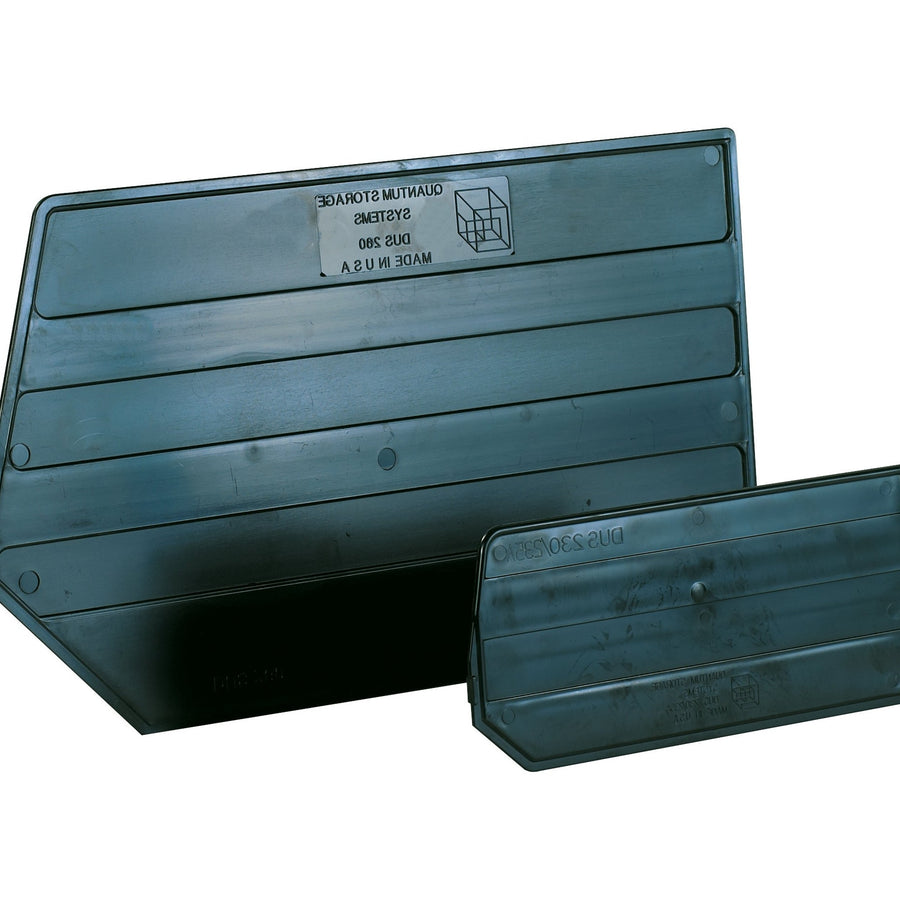 17x9.75 Black Plastic Bin Dividers 6/Case BIND180