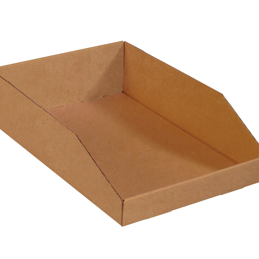 12x18x4.5 ECT-32 Kraft Corrugated Bin Boxes 50/Bundle BINEB1812K