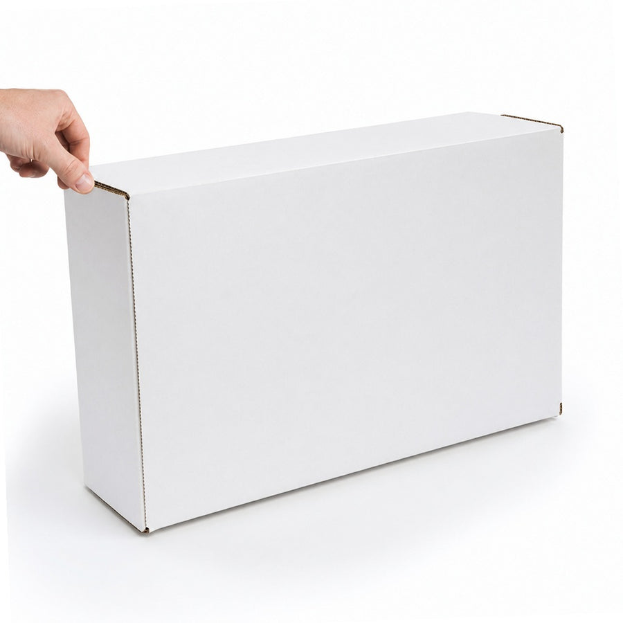 11x24x10 ECT-32 White 200# Corrugated Jumbo Bin Boxes 25-Pack BINJ112410