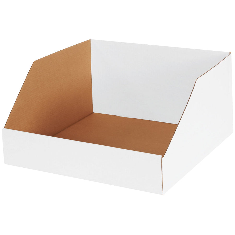 18x18x10 ECT-32 White Corrugated Bin Boxes 25-Pack BINJ181810