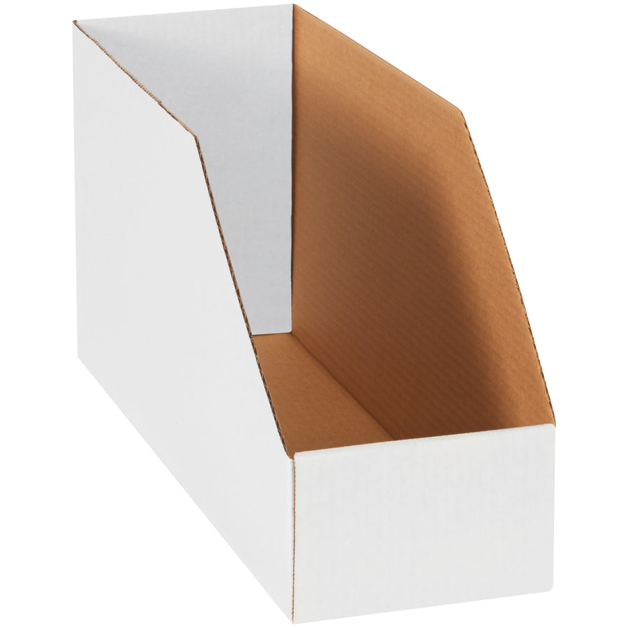 Store and organize large, bulky parts with confidence using these 18x10x6" jumbo bin boxes. Made from durable ECT-32-B white corrugated material, the high sides provide superior protection and maximum shelf storage capacity. Each bundle includes 25 open-top cartons ready for immediate warehouse use.