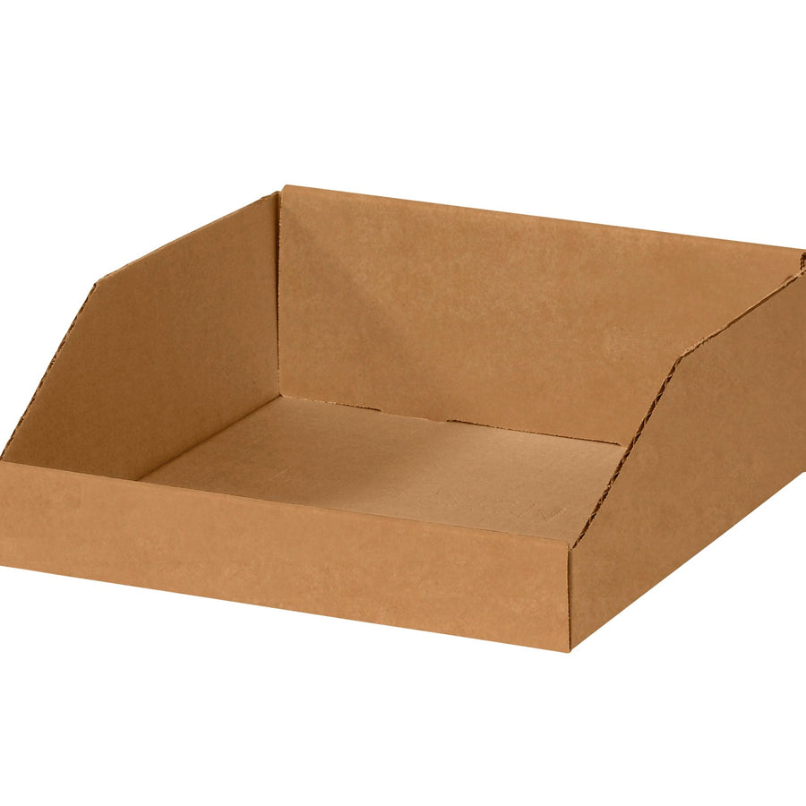12x12x4.5 Kraft Corrugated Bin Boxes 50-Pack BINMT121214K
