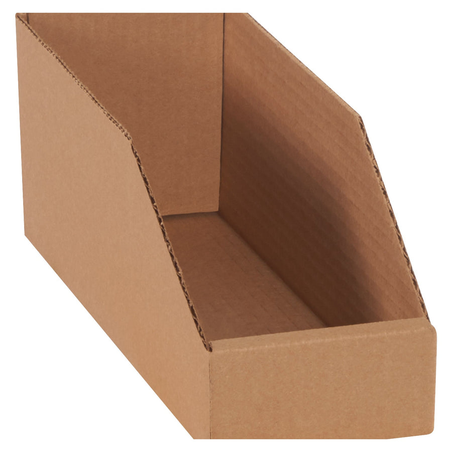 12x4x4.5 Kraft Corrugated Bin Boxes 50-Pack BINMT412K
