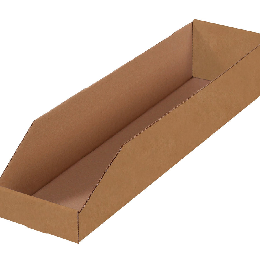 6x24x4.5 ECT-32 Kraft Corrugated Bin Boxes 50/Bundle BINMT624K
