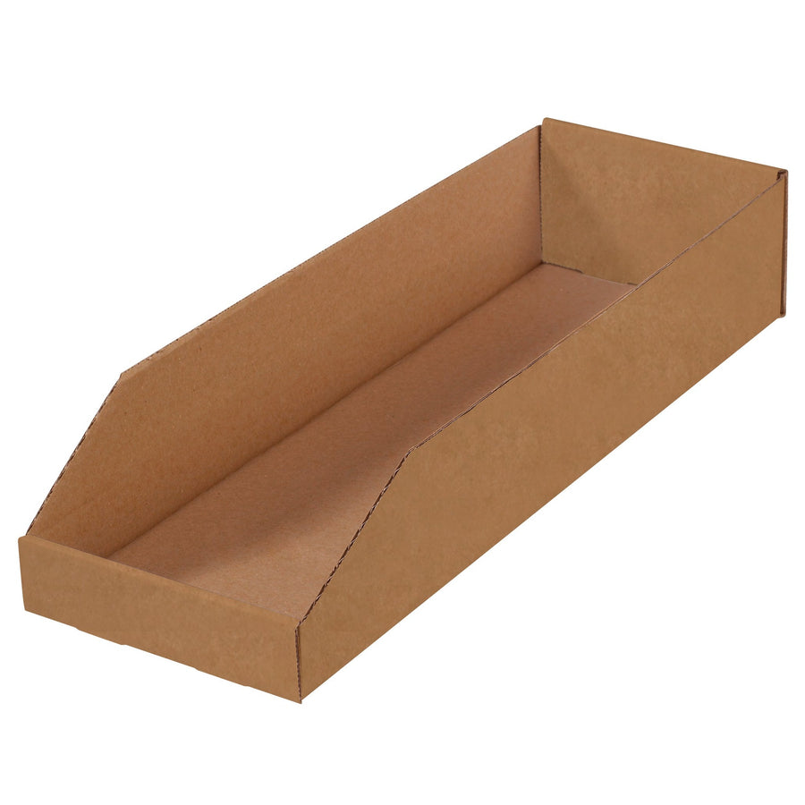 8 x 24 x 4 1/2 in ECT-32 Kraft Corrugated Bin Boxes 50-Pack BINMT824K