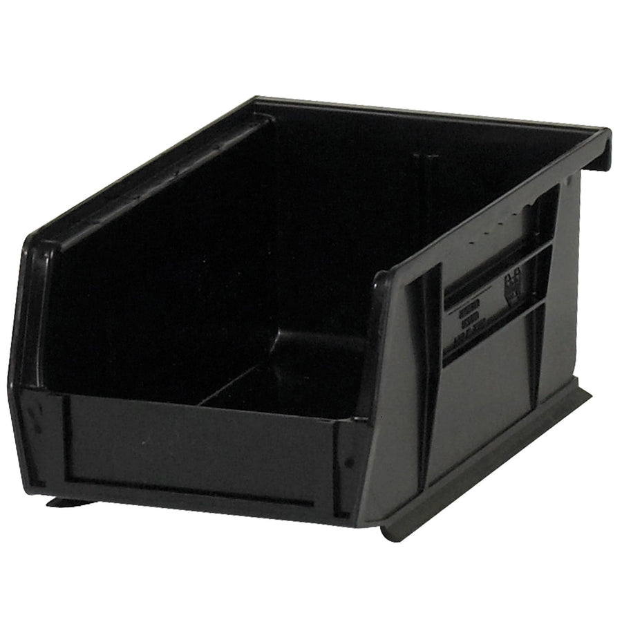 7 3/8 in Black Plastic Stack & Hang Bins 24/Case BINP0743K