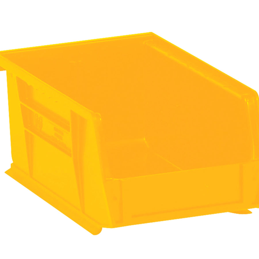 7 3/8 x 4 1/8 in Yellow Plastic Stack & Hang Bins 24/Case BINP0743Y