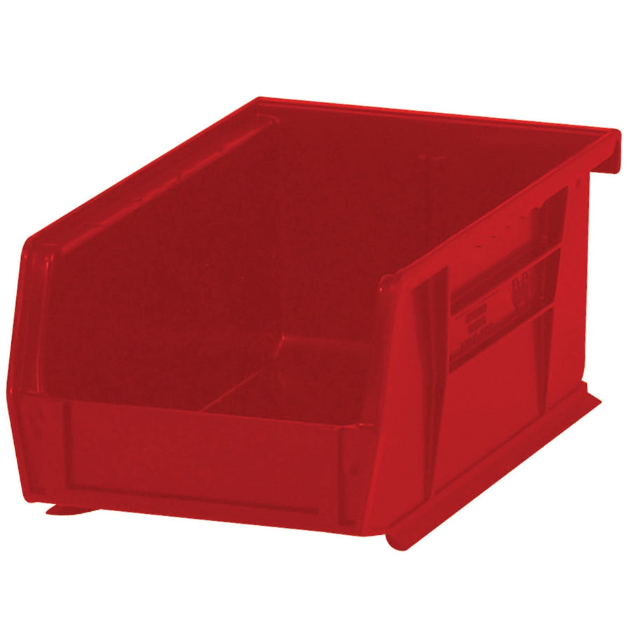 9 1/4 x 6 x 5 in Red Plastic Stack & Hang Bins 12-Pack BINP0965R