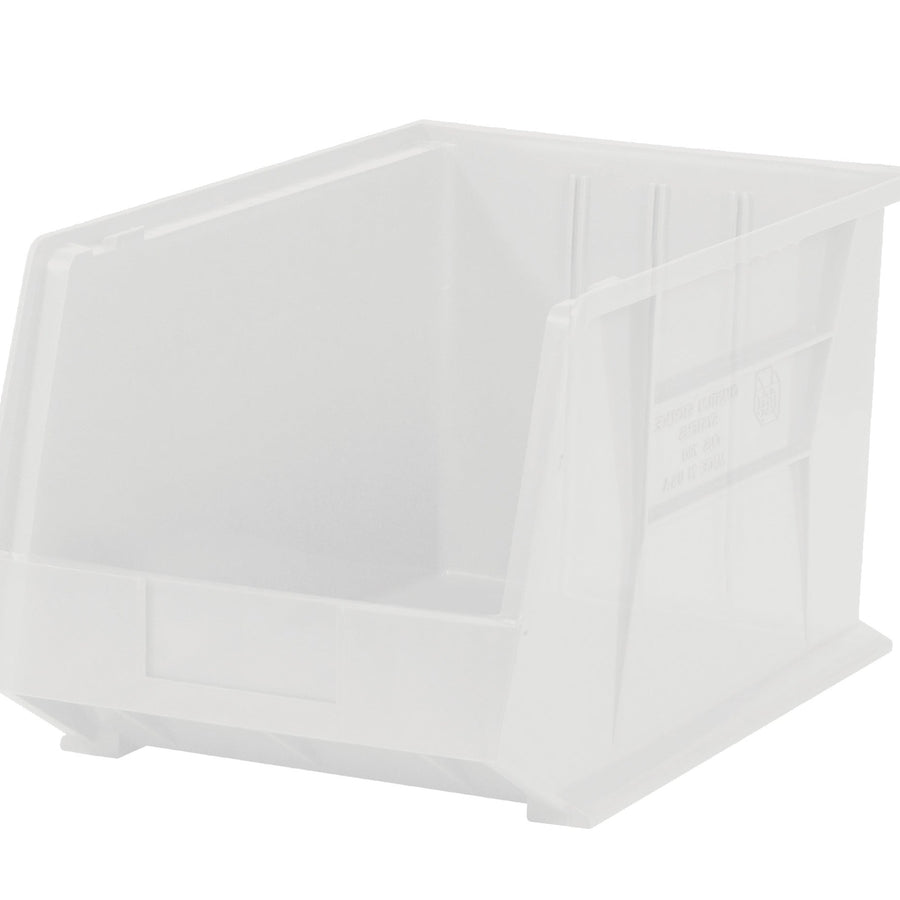 10 3/4 x 8 1/4 x 7 in Clear Plastic Stack & Hang Bins 6-Pack BINP1087CL