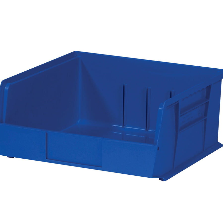 10 7/8 x 11 x 5 in Blue Plastic Stack & Hang Bins 6/Case BINP1111B