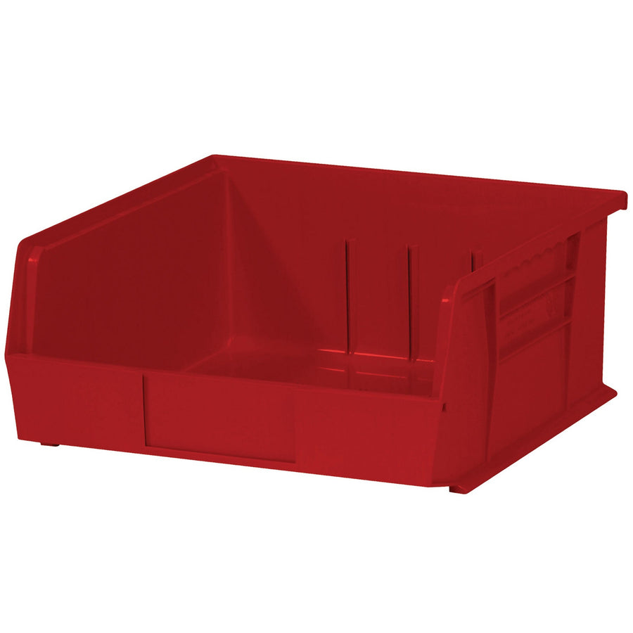 10 7/8 x 11 x 5 in Red Plastic Stack & Hang Bins 6-Pack BINP1111R
