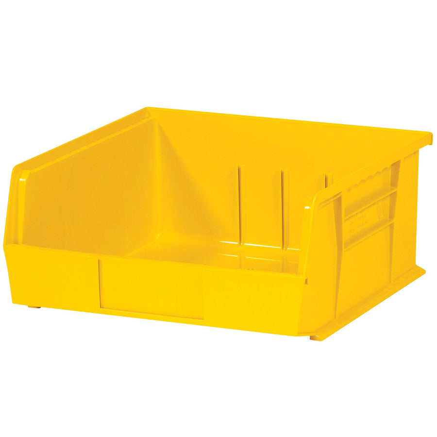 10 7/8 x 11 x 5 in Yellow Plastic Stack & Hang Bins 6/Case BINP1111Y