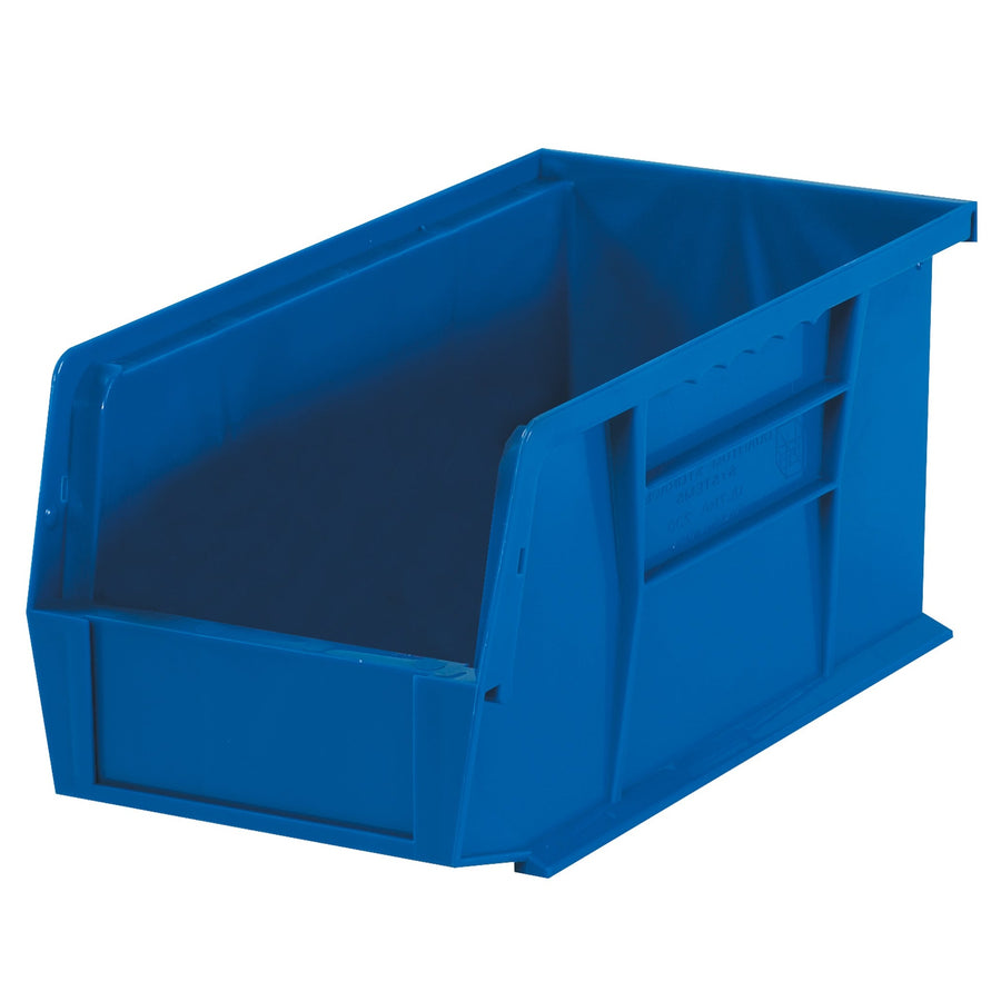 10 7/8 x 5 1/2 x 5 in Blue Plastic Stack & Hang Bin 12/Case BINP1155B