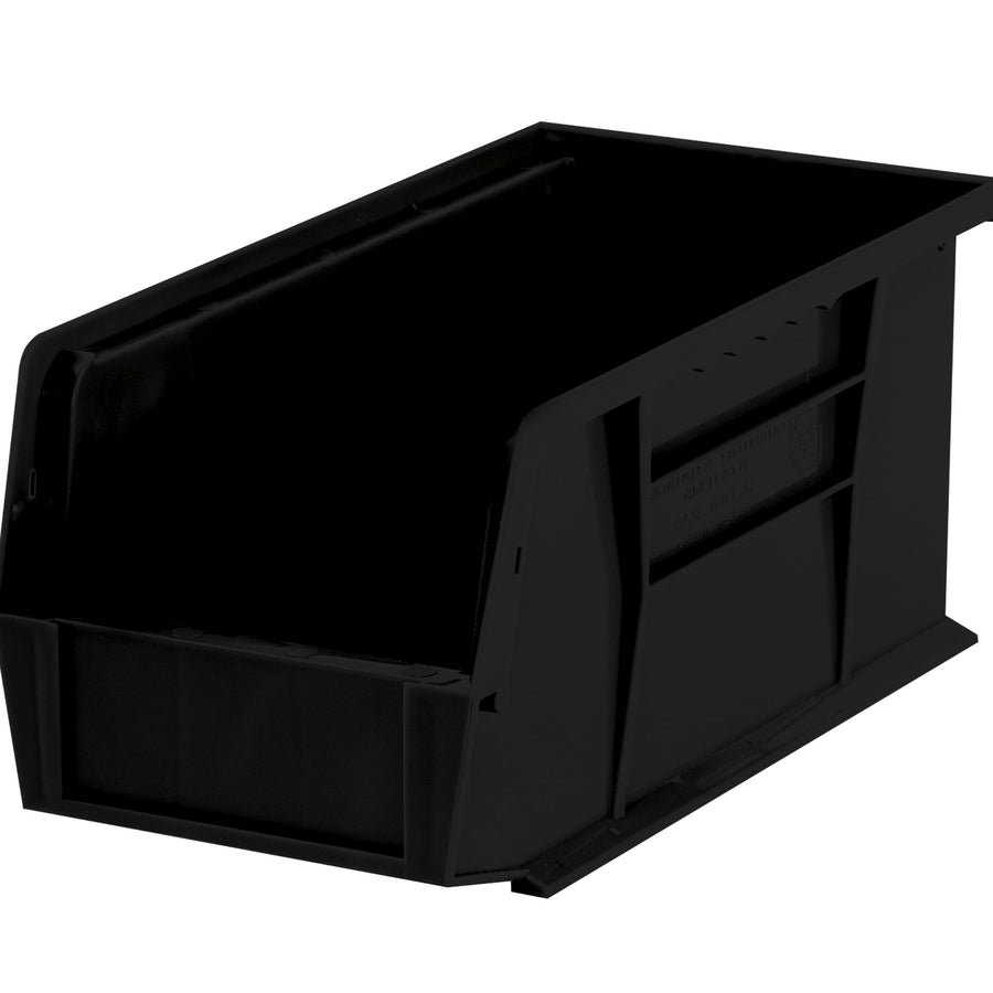 10 7/8 x 5 1/2 x 5 in Black Plastic Stack & Hang Bins 12/Case BINP1155K