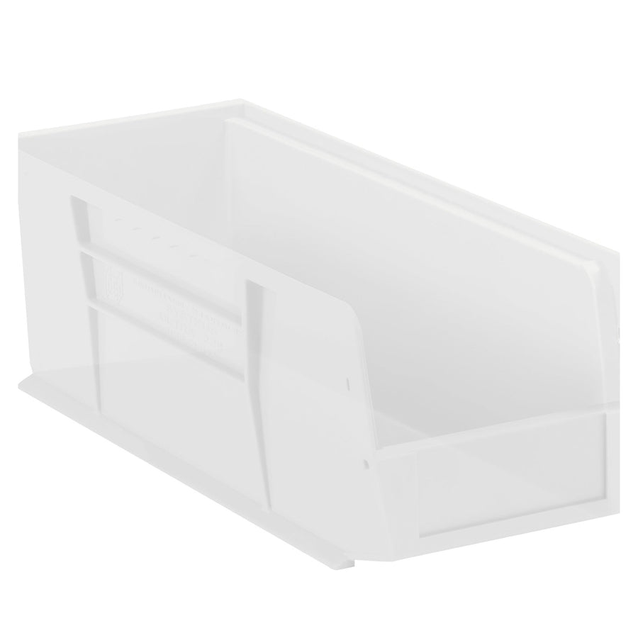 14 3/4 x 5 1/2 x 5 in Clear Plastic Stack & Hang Bins 12/Case BINP1555CL