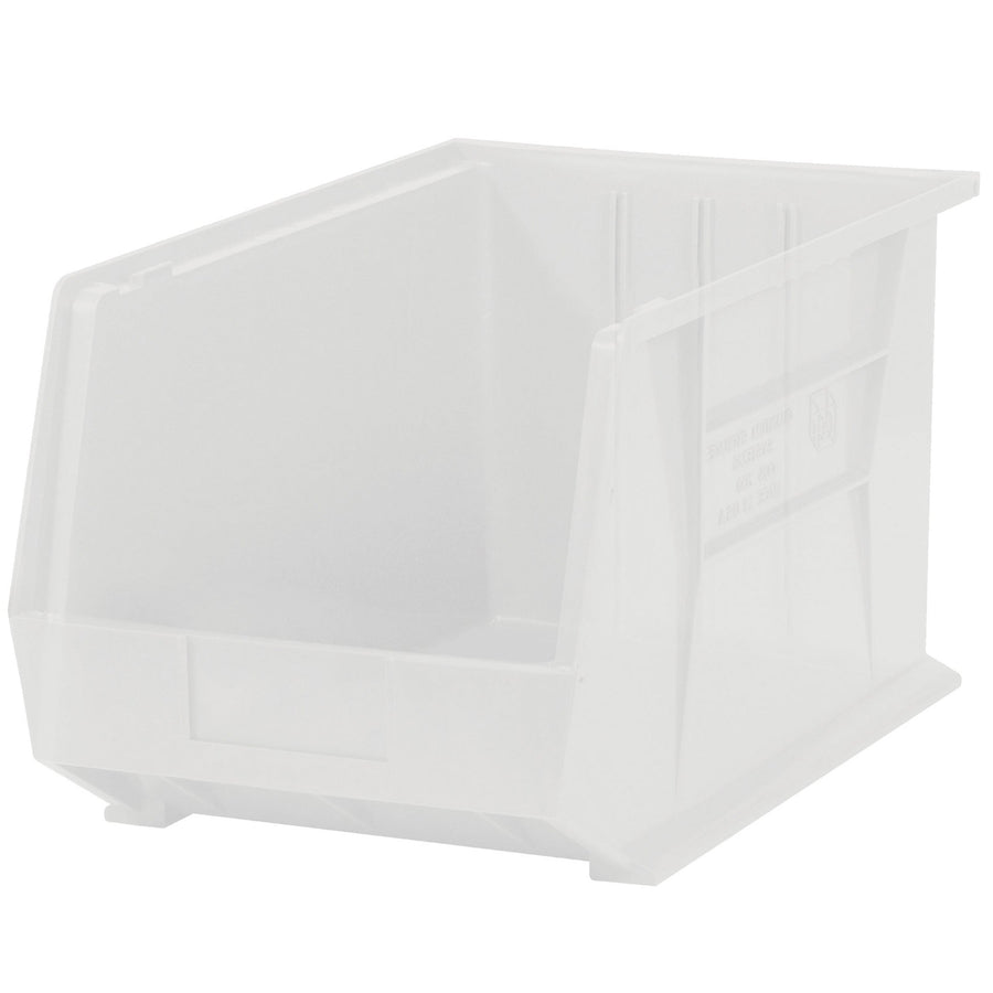 16x11x8 Clear Plastic Stack & Hang Bins 4/Case BINP1611CL