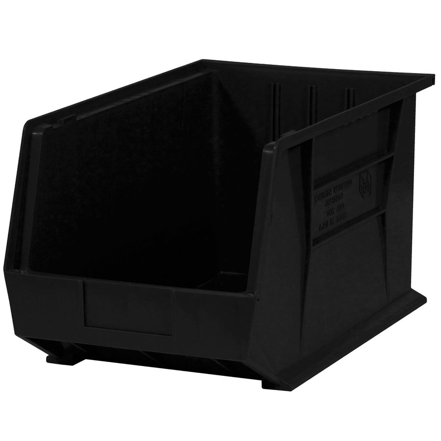 16x11x8 Black Plastic Stack & Hang Bin Boxes 4/Case BINP1611K
