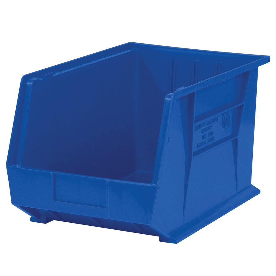 18x11x10 Blue Plastic Stack & Hang Bins 4-Pack BINP1811B