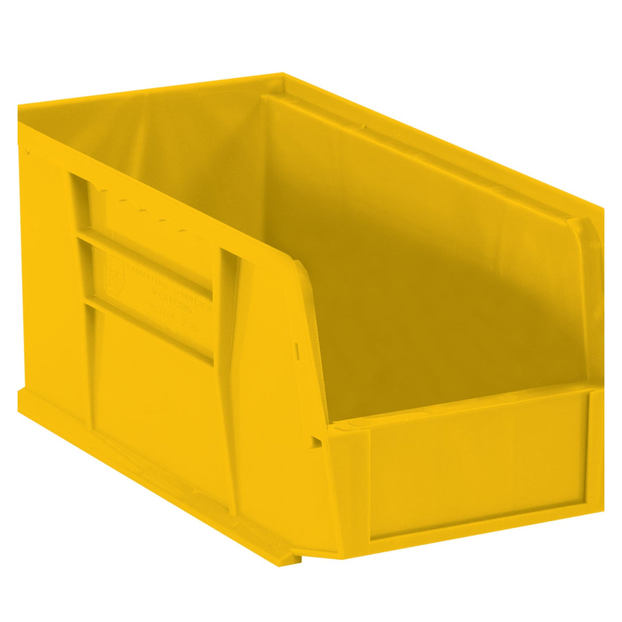 18 x 8 1/4 x 9 in Yellow Plastic Stack & Hang Bins 6-Pack BINP1889Y
