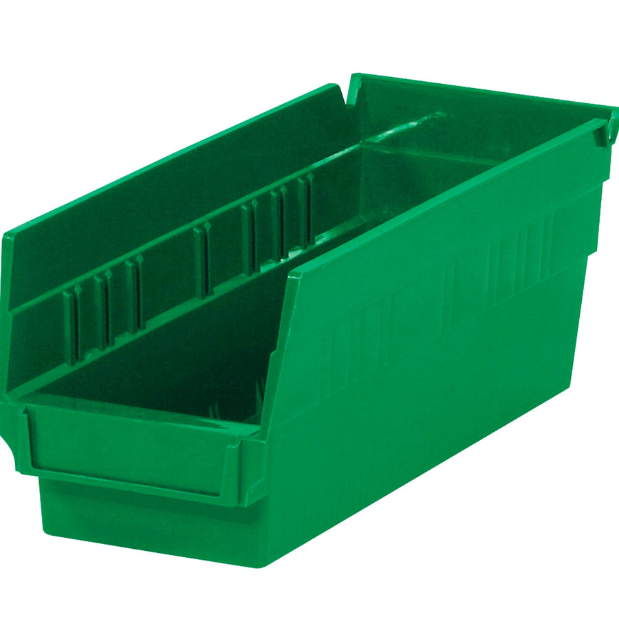 11 5/8 in Green Plastic Shelf Bin 36-Pack BINPS102G